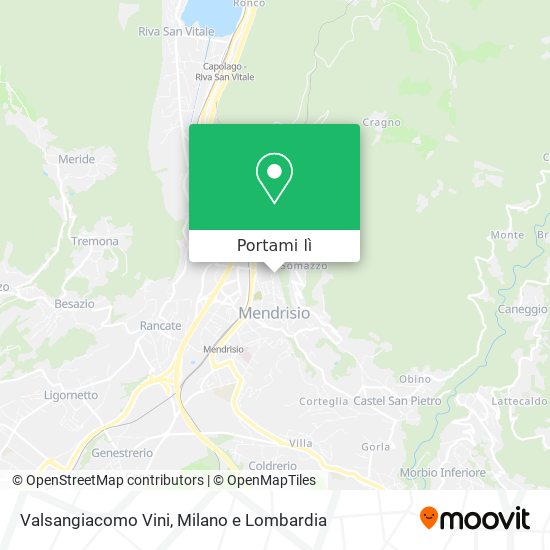 Mappa Valsangiacomo Vini