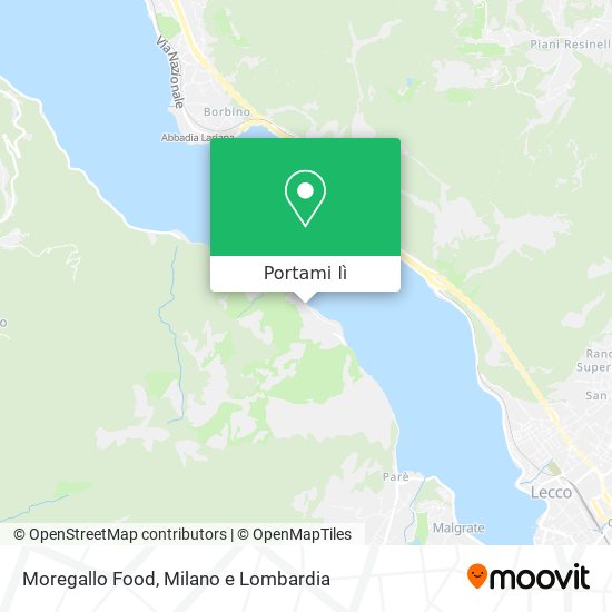 Mappa Moregallo Food