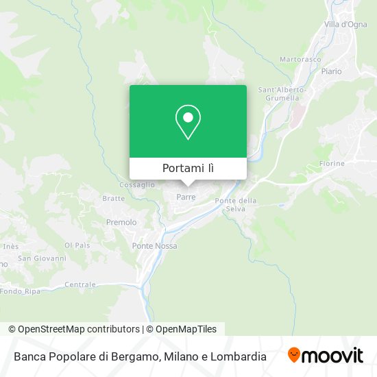 Mappa Banca Popolare di Bergamo