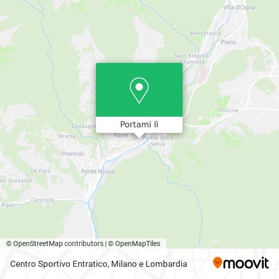 Mappa Centro Sportivo Entratico