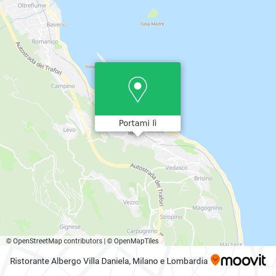 Mappa Ristorante Albergo Villa Daniela