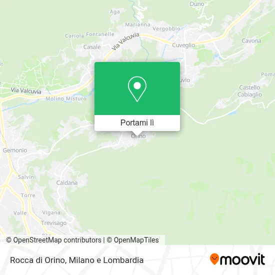 Mappa Rocca di Orino