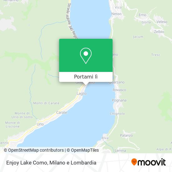 Mappa Enjoy Lake Como