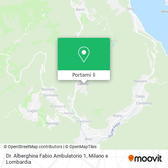 Mappa Dr. Alberghina Fabio Ambulatorio 1