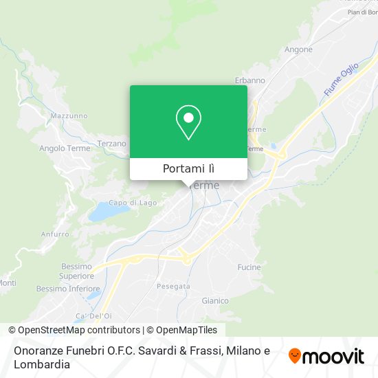 Mappa Onoranze Funebri O.F.C. Savardi & Frassi