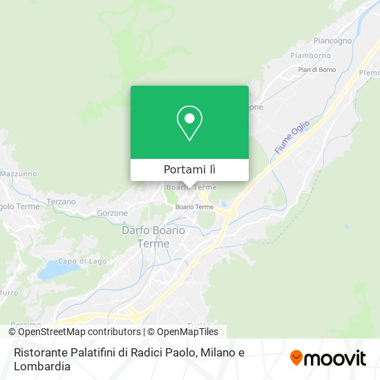 Mappa Ristorante Palatifini di Radici Paolo