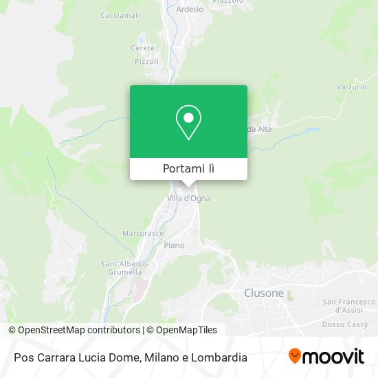 Mappa Pos Carrara Lucia Dome