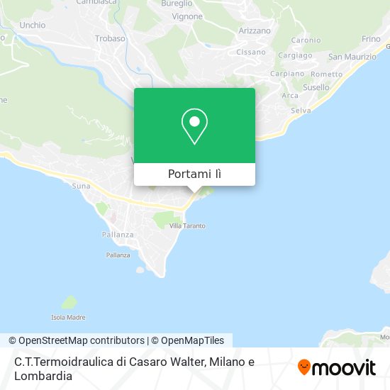 Mappa C.T.Termoidraulica di Casaro Walter