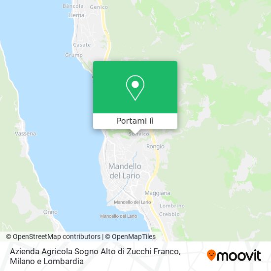 Mappa Azienda Agricola Sogno Alto di Zucchi Franco