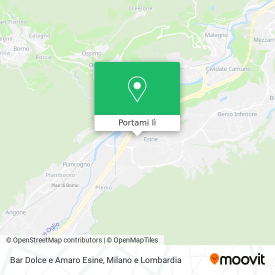 Mappa Bar Dolce e Amaro Esine