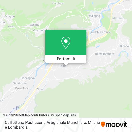 Mappa Caffetteria Pasticceria Artigianale Marichiara