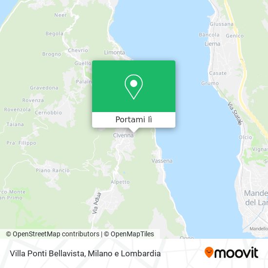 Mappa Villa Ponti Bellavista