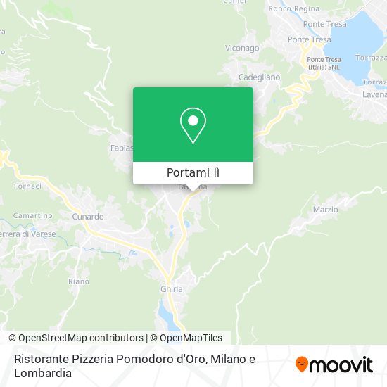 Mappa Ristorante Pizzeria Pomodoro d'Oro