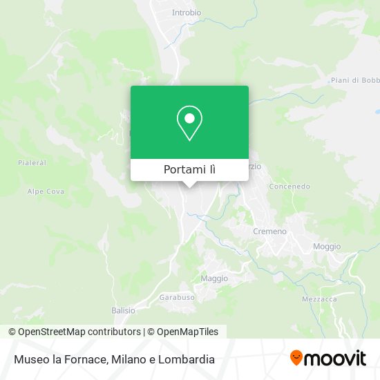 Mappa Museo la Fornace