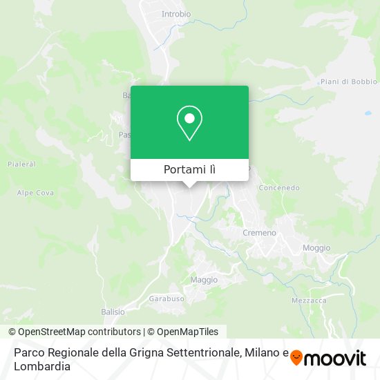 Mappa Parco Regionale della Grigna Settentrionale