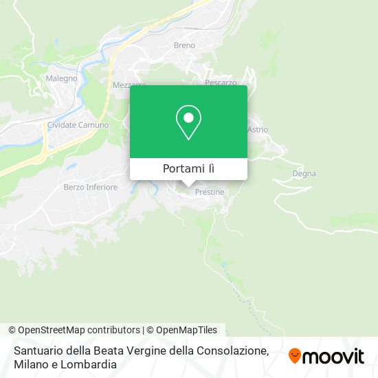 Mappa Santuario della Beata Vergine della Consolazione