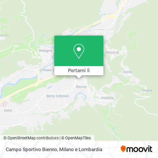 Mappa Campo Sportivo Bienno