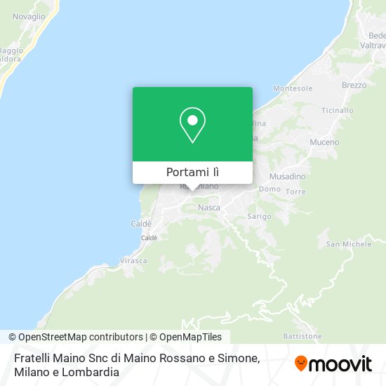 Mappa Fratelli Maino Snc di Maino Rossano e Simone