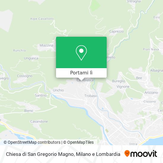 Mappa Chiesa di San Gregorio Magno