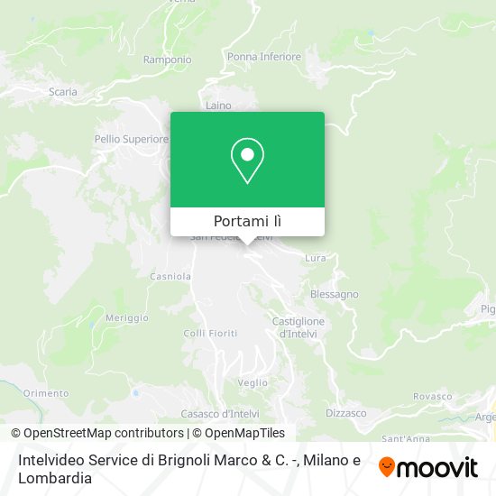 Mappa Intelvideo Service di Brignoli Marco & C. -