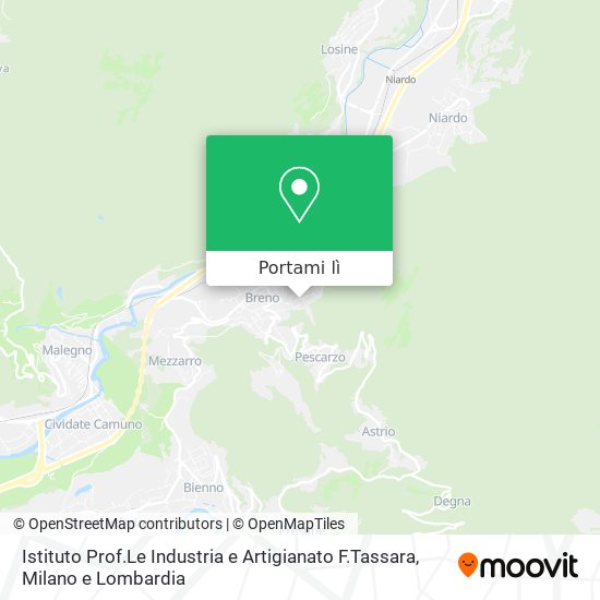 Mappa Istituto Prof.Le Industria e Artigianato F.Tassara