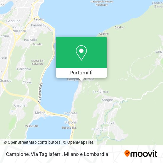 Mappa Campione, Via Tagliaferri