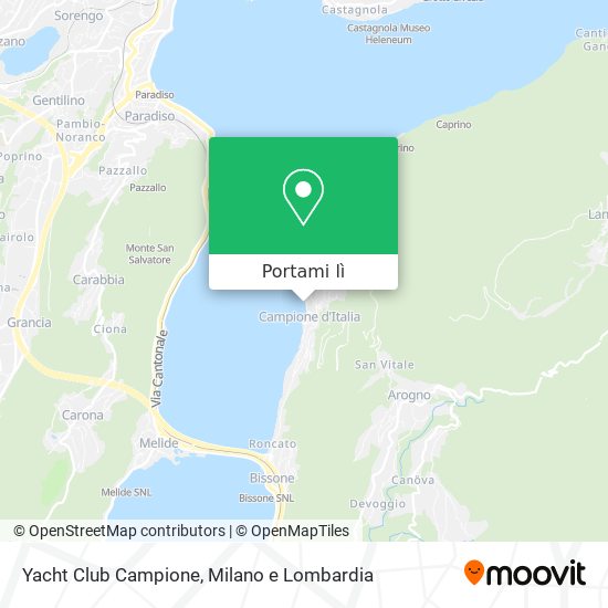 Mappa Yacht Club Campione