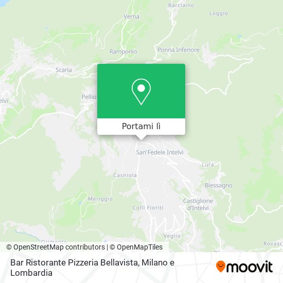 Mappa Bar Ristorante Pizzeria Bellavista