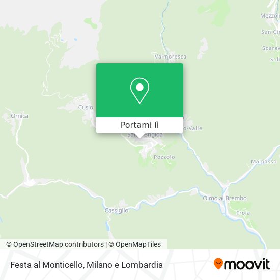 Mappa Festa al Monticello