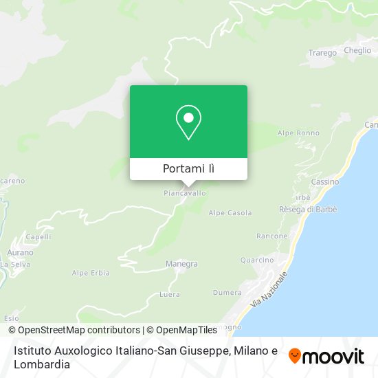 Mappa Istituto Auxologico Italiano-San Giuseppe