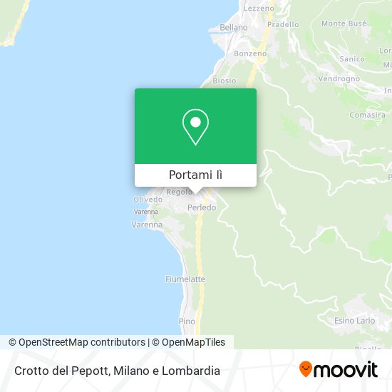 Mappa Crotto del Pepott