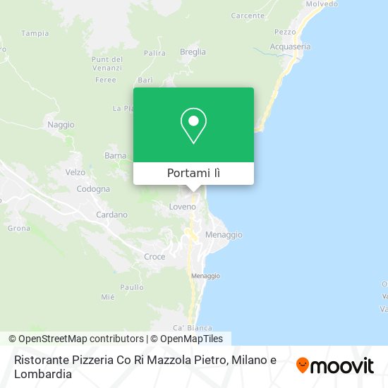 Mappa Ristorante Pizzeria Co Ri Mazzola Pietro