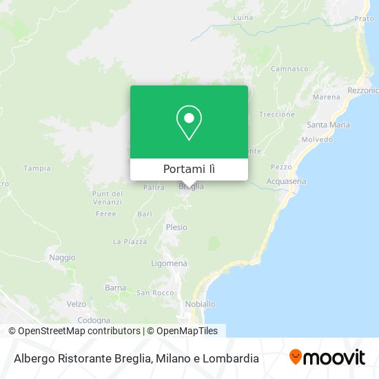 Mappa Albergo Ristorante Breglia