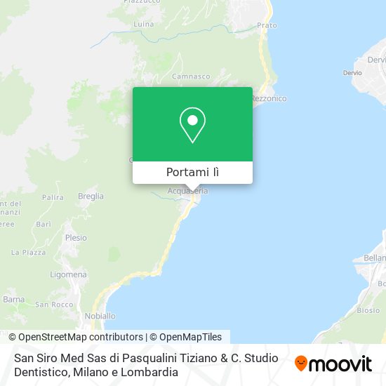 Mappa San Siro Med Sas di Pasqualini Tiziano & C. Studio Dentistico