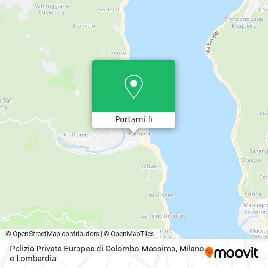 Mappa Polizia Privata Europea di Colombo Massimo