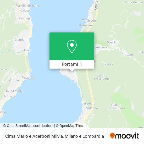 Mappa Cima Mario e Acerboni Milvia