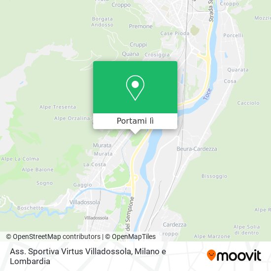 Mappa Ass. Sportiva Virtus Villadossola