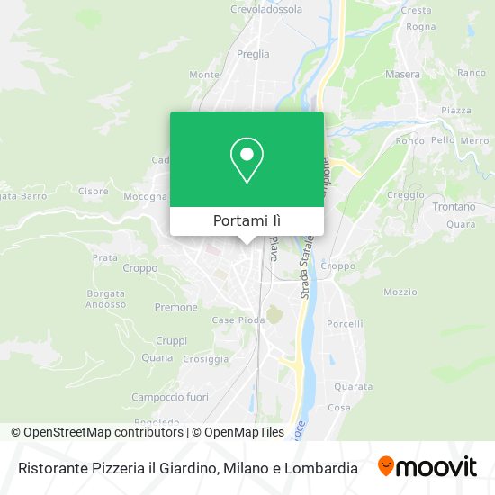 Mappa Ristorante Pizzeria il Giardino