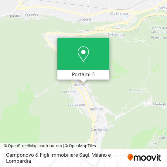 Mappa Camponovo & Figli Immobiliare Sagl