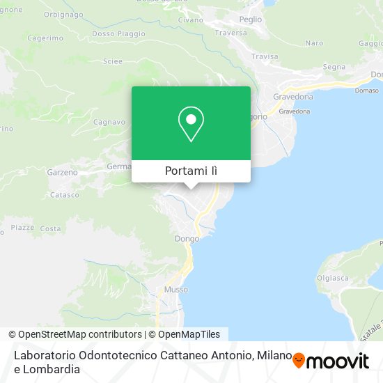 Mappa Laboratorio Odontotecnico Cattaneo Antonio