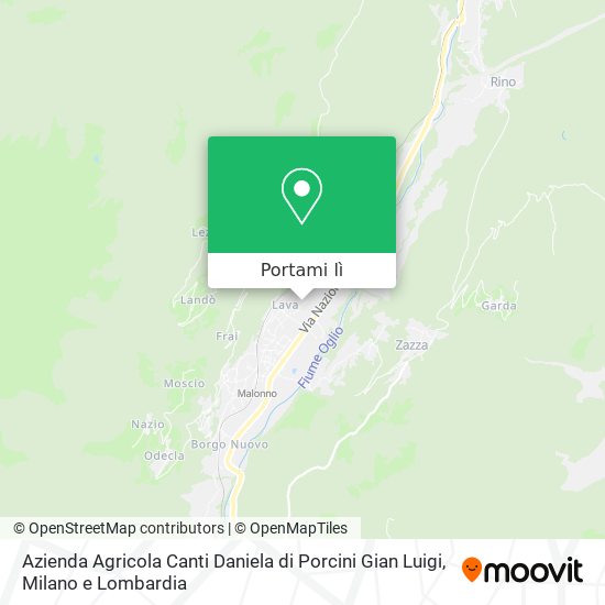 Mappa Azienda Agricola Canti Daniela di Porcini Gian Luigi