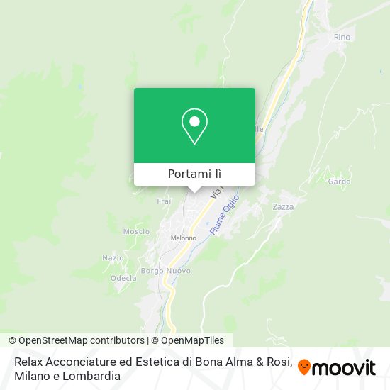 Mappa Relax Acconciature ed Estetica di Bona Alma & Rosi