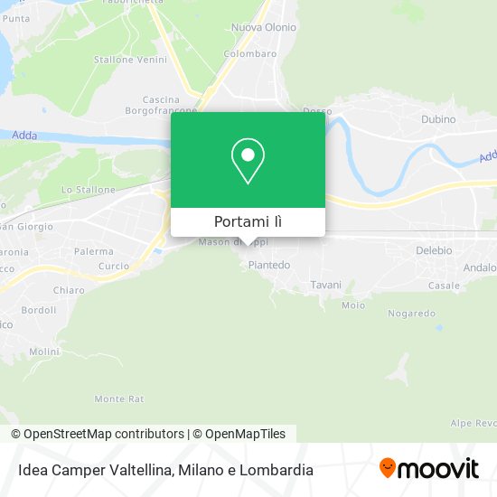 Mappa Idea Camper Valtellina