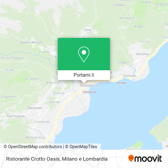 Mappa Ristorante Crotto Oasis