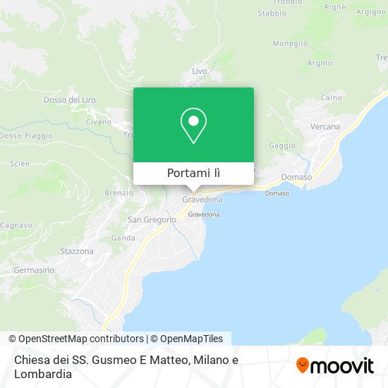 Mappa Chiesa dei SS. Gusmeo E Matteo