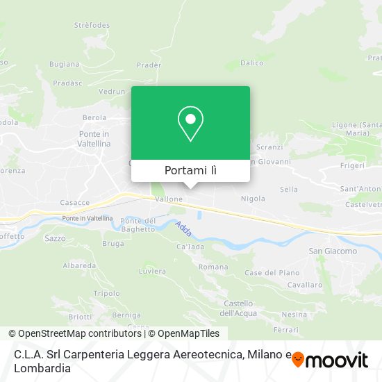 Mappa C.L.A. Srl Carpenteria Leggera Aereotecnica