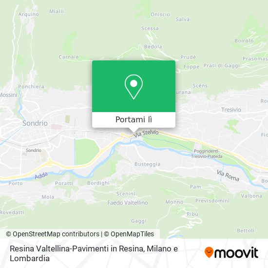 Mappa Resina Valtellina-Pavimenti in Resina
