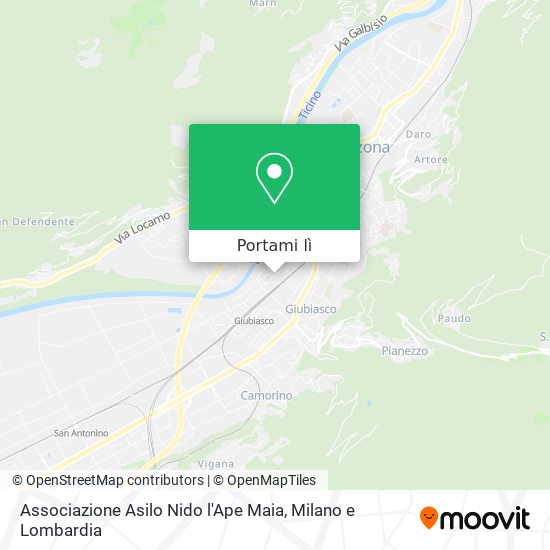 Mappa Associazione Asilo Nido l'Ape Maia
