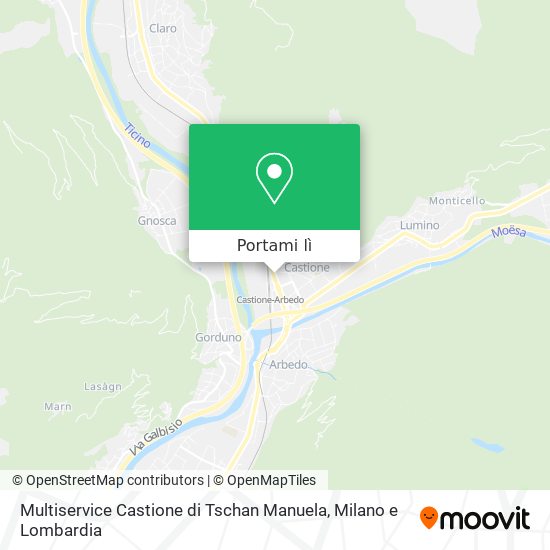 Mappa Multiservice Castione di Tschan Manuela