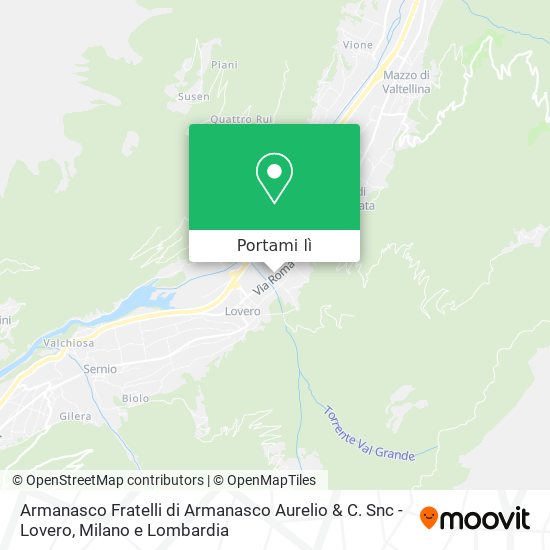 Mappa Armanasco Fratelli di Armanasco Aurelio & C. Snc - Lovero